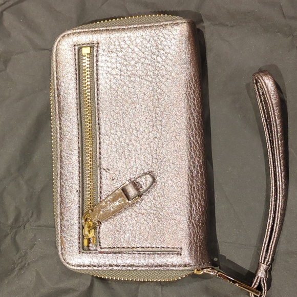 Cole Hann Women's Metallic Leather Wallet / Wristlet - Picture 2 of 5